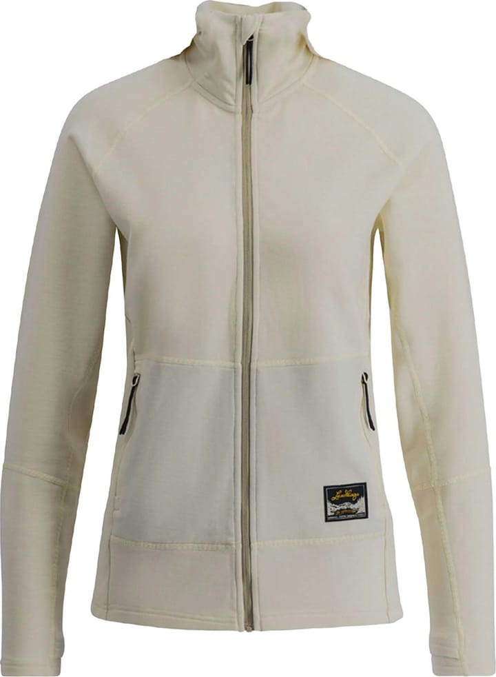 Lundhags Women's Tived Merino Full Zip Chalk White Lundhags