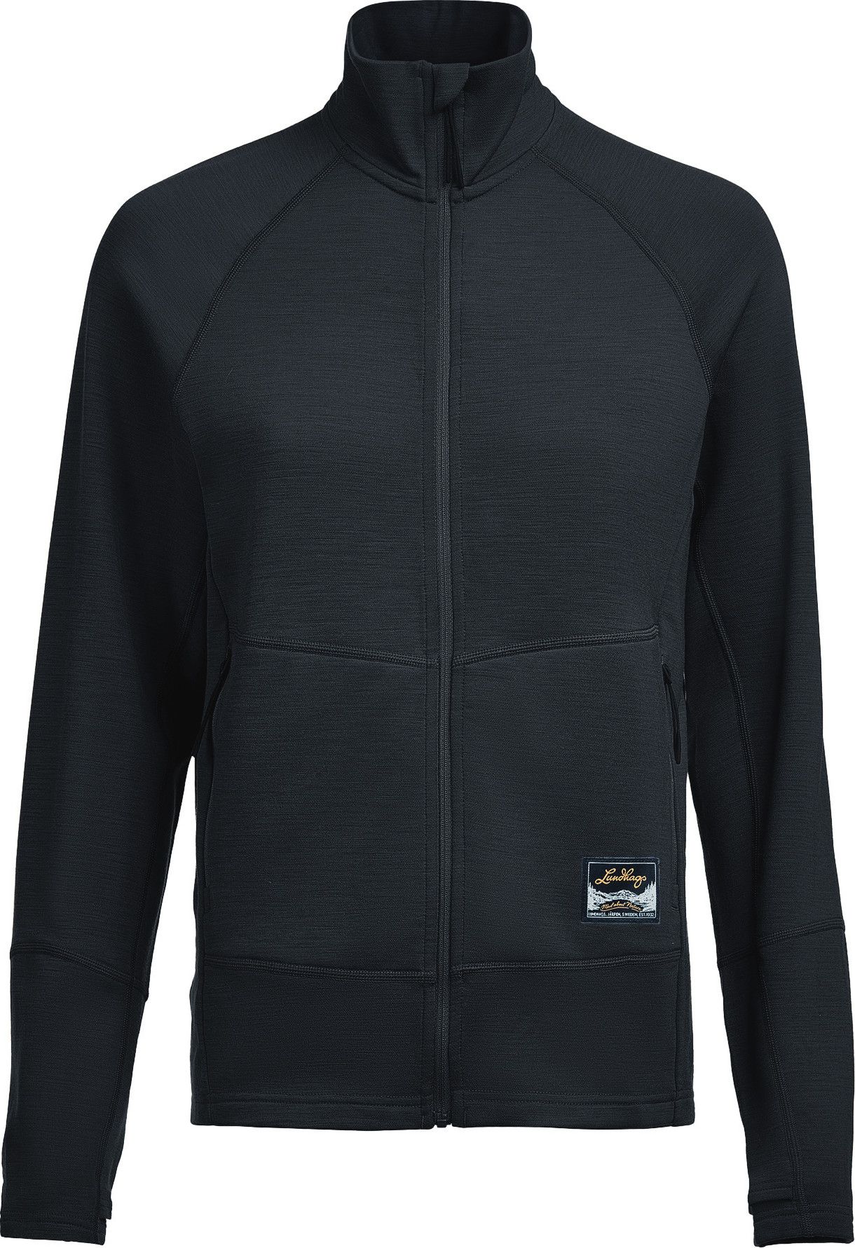 Lundhags Women's Tived Merino Full Zip Black