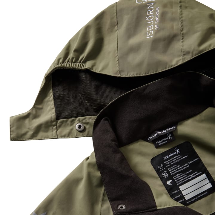 Isbjörn of Sweden Kids' Cyclone Hardshell Parka Moss Isbjörn of Sweden