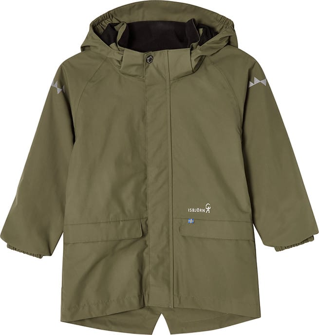 Isbjörn of Sweden Kids' Cyclone Hardshell Parka Moss