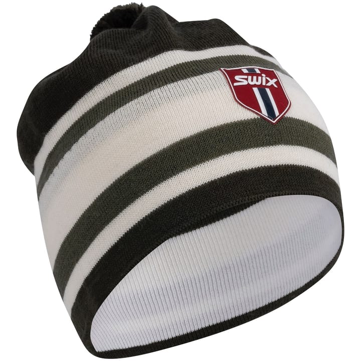 Swix Tradition Light Beanie Dark Olive / Snow White Swix Swix Tradition Light Beanie Dark Olive / Snow White Swix