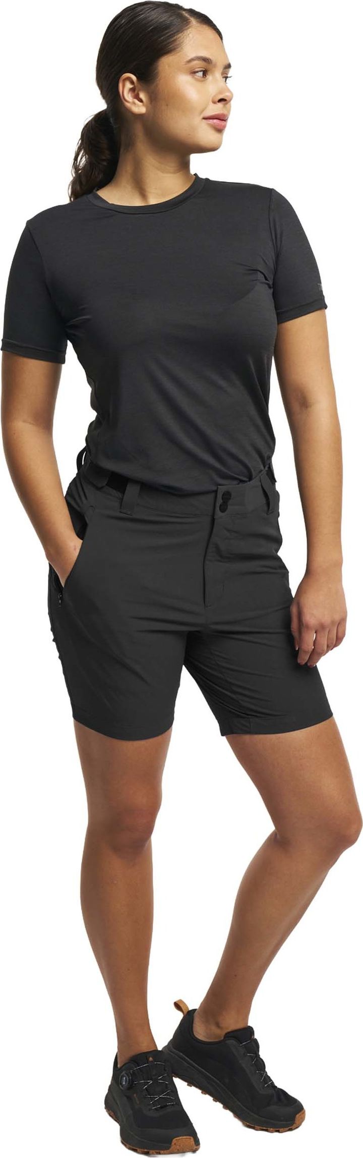 Tenson Women's TXlite Stretch Shorts Black Tenson
