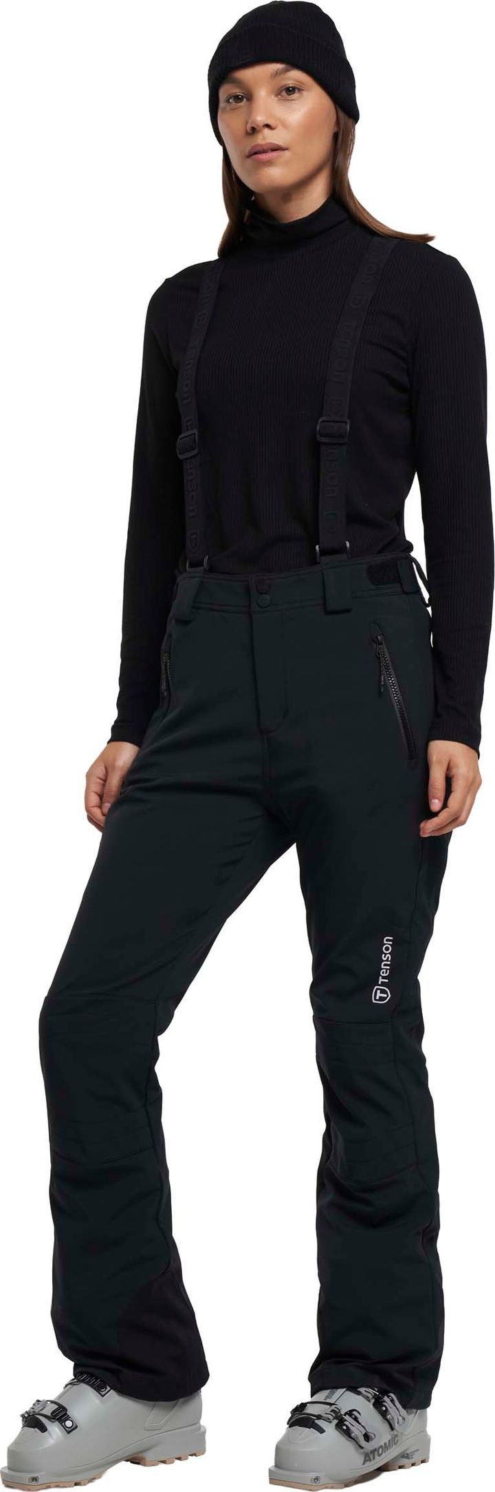 Tenson Women's Patricia Softshell Ski Pants Black Tenson Tenson Women's Patricia Softshell Ski Pants Black Tenson