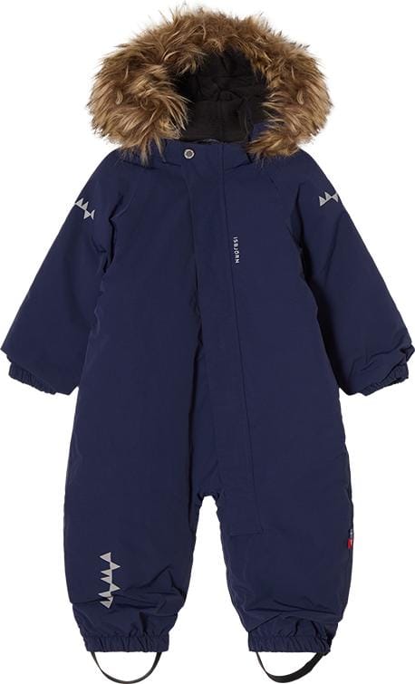 Isbjörn of Sweden Toddlers' Snowflake Snowsuit Navy