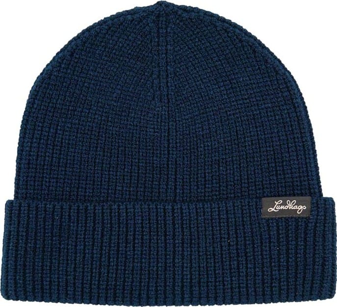 Lundhags Core Ribbed Beanie Deep Blue Lundhags