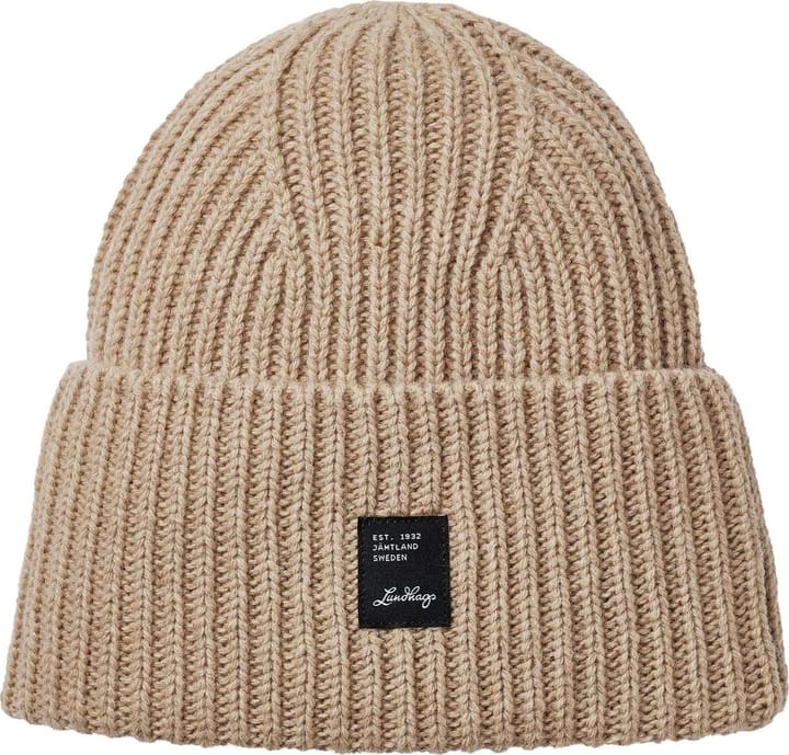 Lundhags Knitted Wool Beanie Dark Sand Lundhags