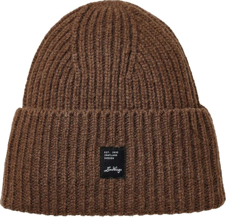 Lundhags Knitted Wool Beanie Brown Clay Lundhags