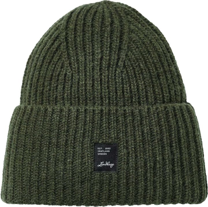 Lundhags Knitted Wool Beanie Forest Green Lundhags