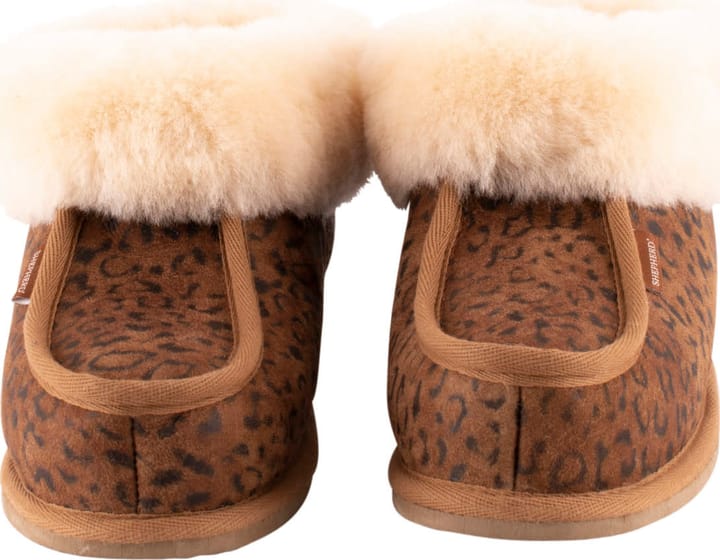 Shepherd of Sweden Women's Lena Slipper Chestnut Leopard Shepherd of Sweden