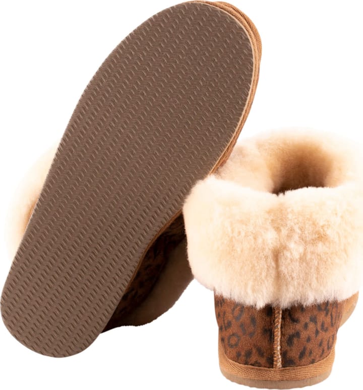 Shepherd of Sweden Women's Lena Slipper Chestnut Leopard Shepherd of Sweden