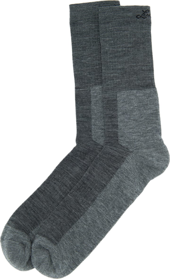 Lundhags Merino Trekking Sock Mid Light Grey Melange Lundhags
