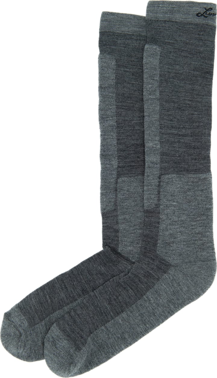 Lundhags Merino Trekking Sock High Light Grey Melange Lundhags