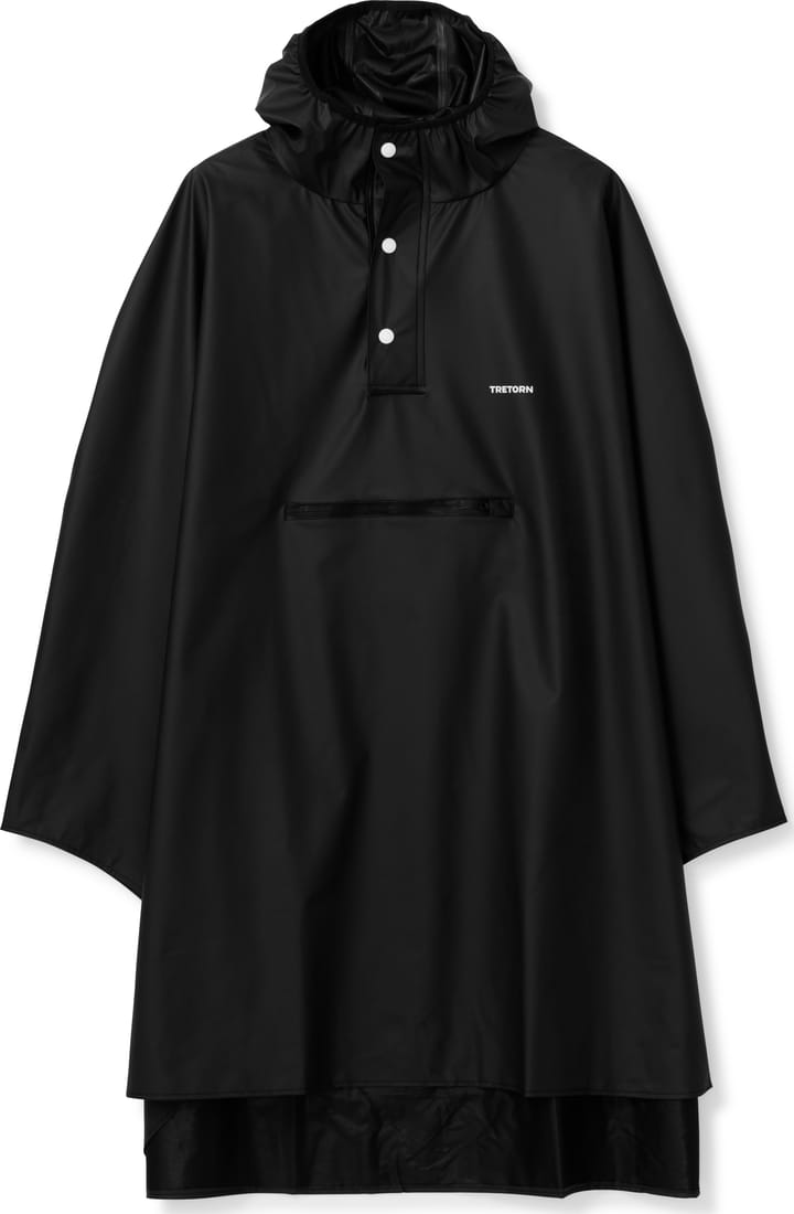Tretorn Unisex PU Light Rainponcho Jet Black Tretorn