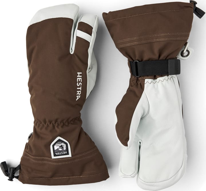 Hestra Army Leather Heli Ski 3-Finger Espresso Hestra