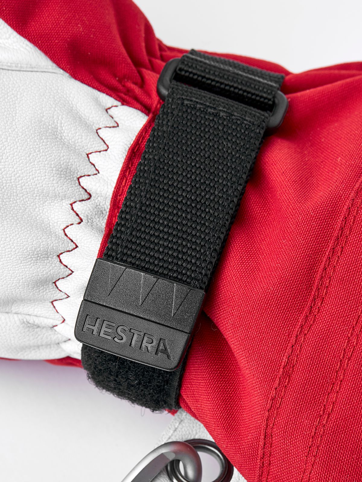 Hestra Army Leather Heli Ski 3-Finger Red