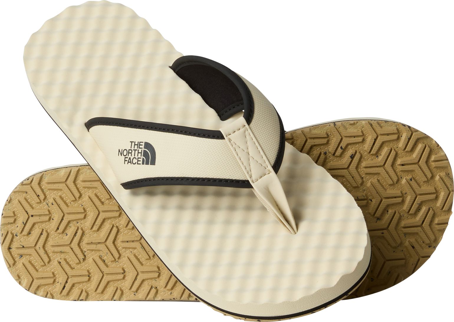 The North Face Men's Base Camp II Flip-Flops Desert Stone/TNF Black