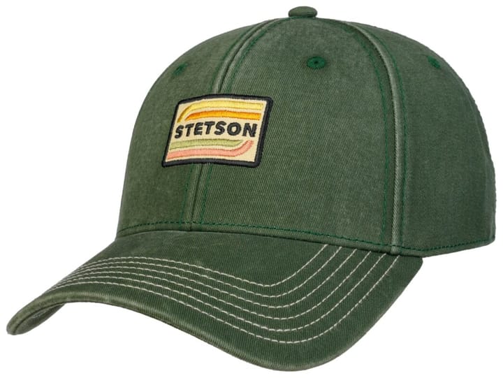Stetson Baseball Cap Cotton Washed Green Stetson