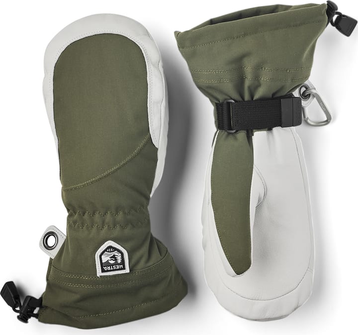 Hestra Women's Heli Ski Female Mitt Olive/Offwhite Hestra
