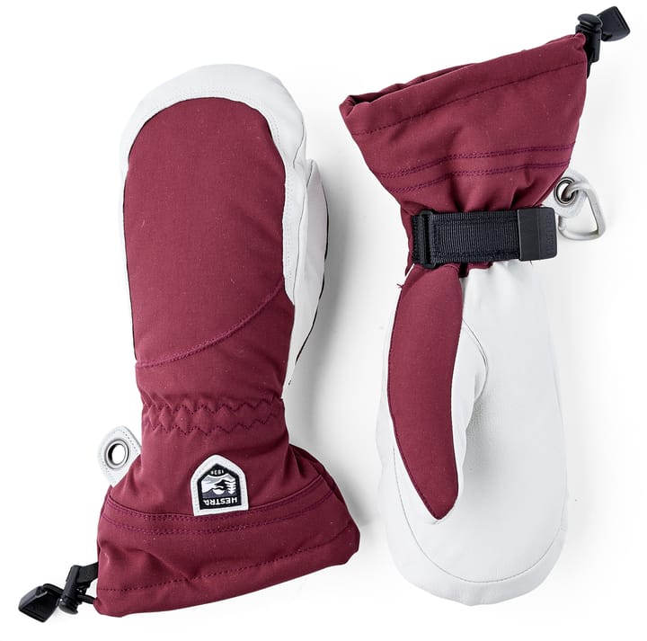 Hestra Women's Heli Ski Female Mitt Bordeaux/Offwhite Hestra