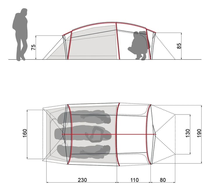 VAUDE Adventure Taurus Tent 3 persons Avocado VAUDE