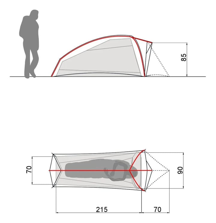 VAUDE Ultralight Hogan 1p Wild Lime VAUDE