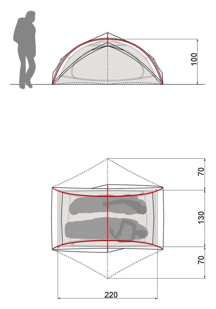 VAUDE Ultralight Space 2p Wild Lime VAUDE