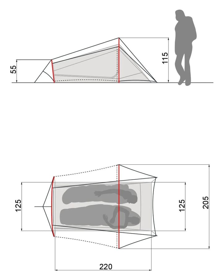 VAUDE Ultralight Lizard 2p Wild Lime VAUDE