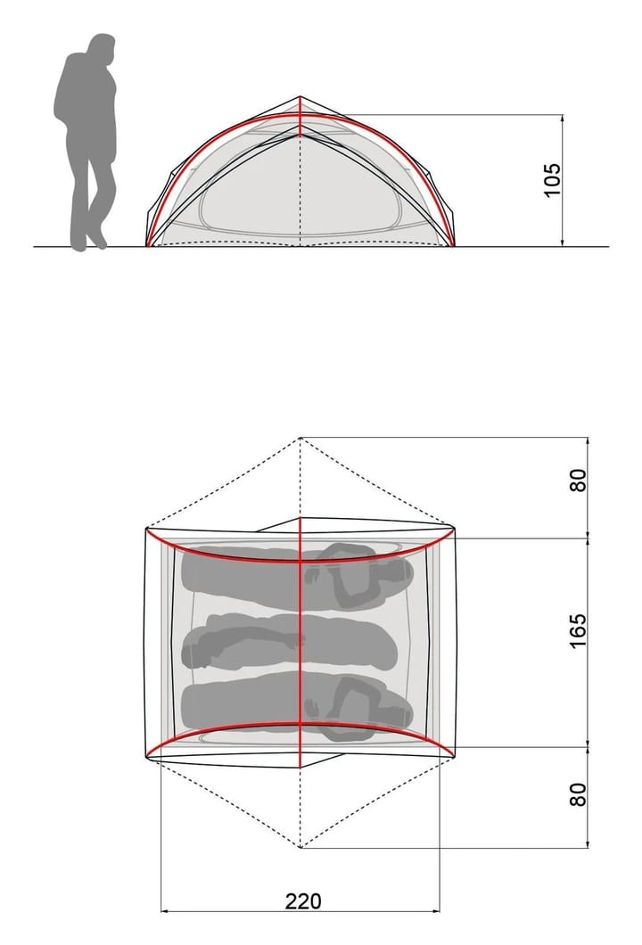 VAUDE Ultralight Space 3p Wild Lime VAUDE