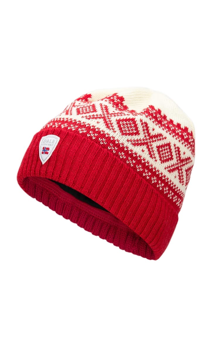 Dale of Norway Cortina Heron Hat Raspberry Off/White Dale of Norway Dale of Norway Cortina Heron Hat Raspberry Off/White Dale of Norway
