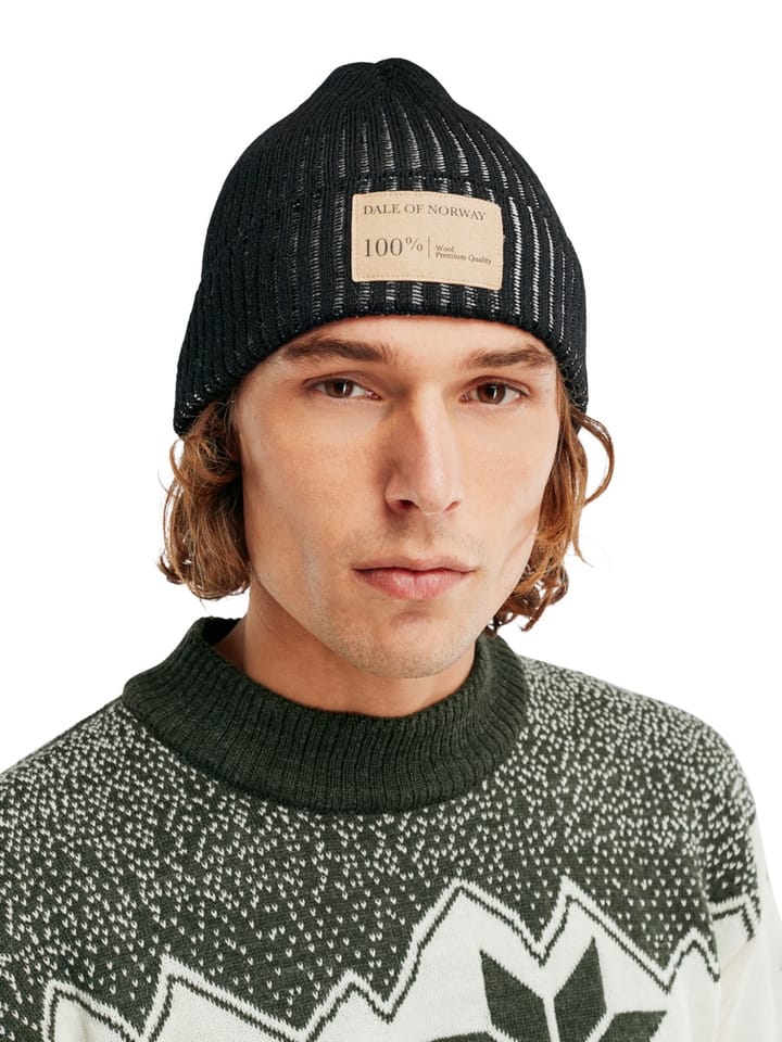 Dale of Norway Alvøy Hat Norweigan Wool Black Offwhite