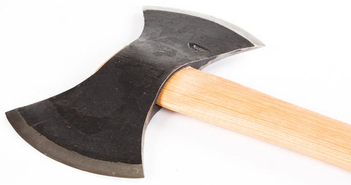 Gränsfors Dubbeleggad Yxa, Kort skaft, 75 cm Wood/Grey Gränsfors