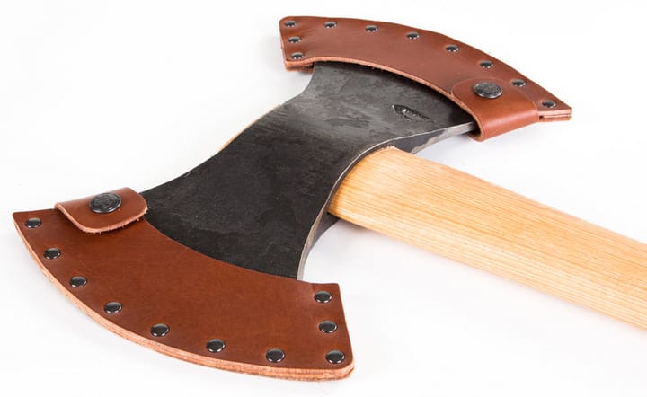 Gränsfors Dubbeleggad Yxa, Kort skaft, 75 cm Wood/Grey Gränsfors
