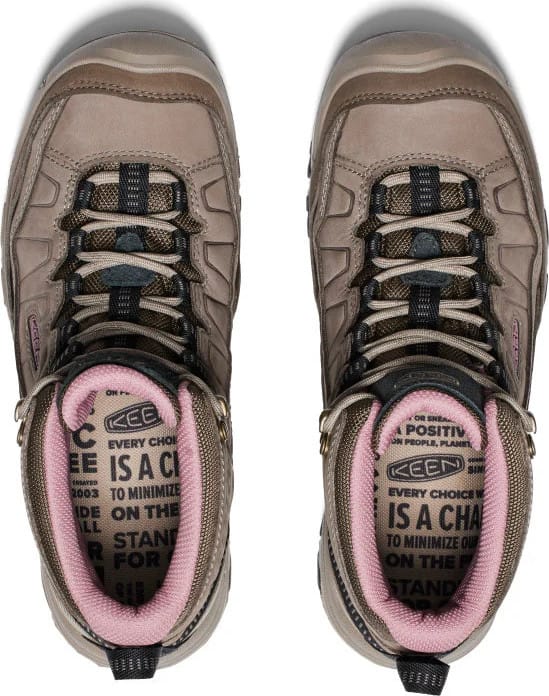 Keen Women's Targhee IV Mid Waterproof - Brindle-Nostalgia Rose Brindle-nostalgia Rose Keen