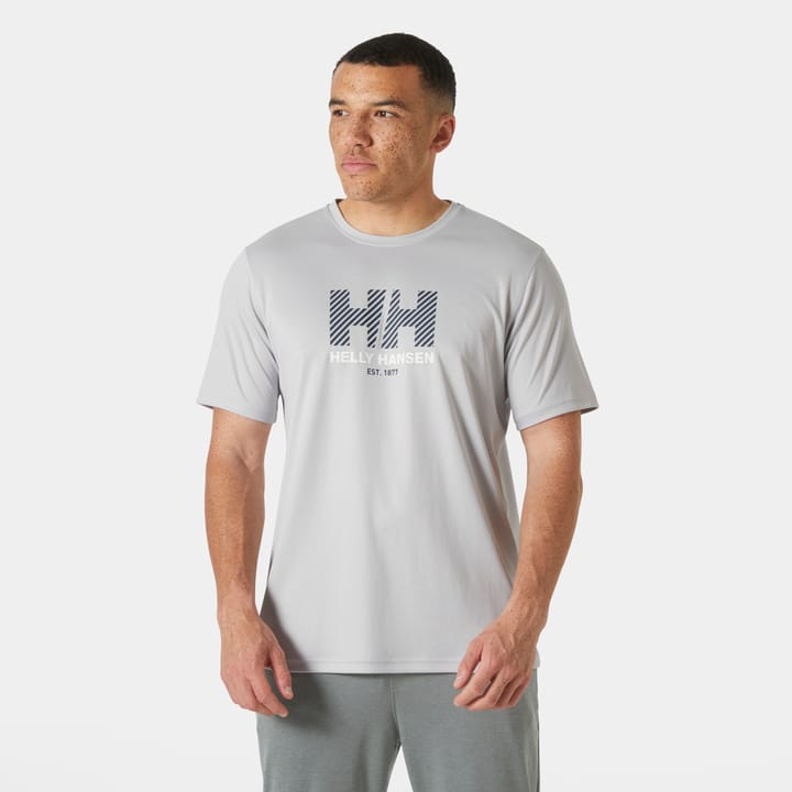 Helly Hansen Men's HH Tech Graphic T-Shirt 2.0 Grey Fog Helly Hansen