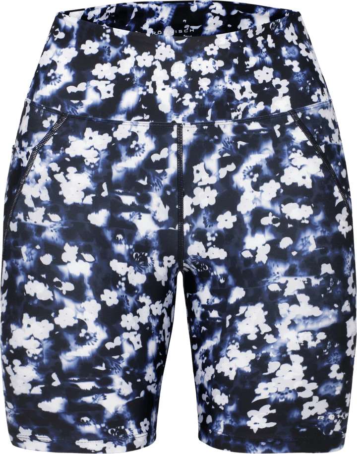 Röhnisch Women's Flattering Printed Bike Tights Indigo Bloom Röhnisch