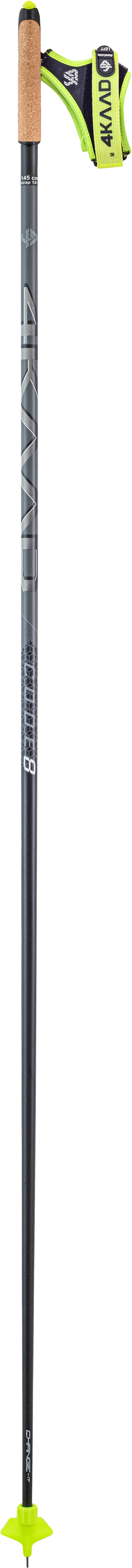 4Kaad Code 8 Black Phantom Längdskidstavar 140