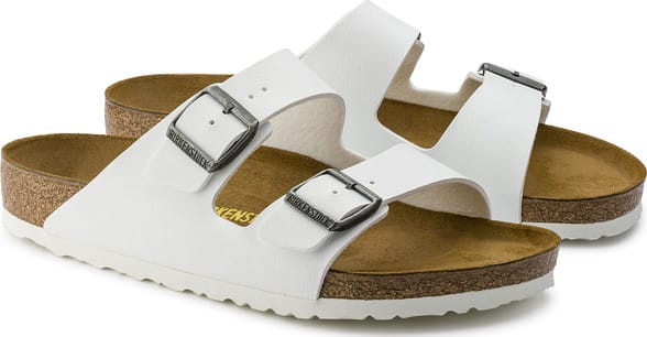 Birkenstock Unisex Arizona Birko-Flor Regular White Birkenstock
