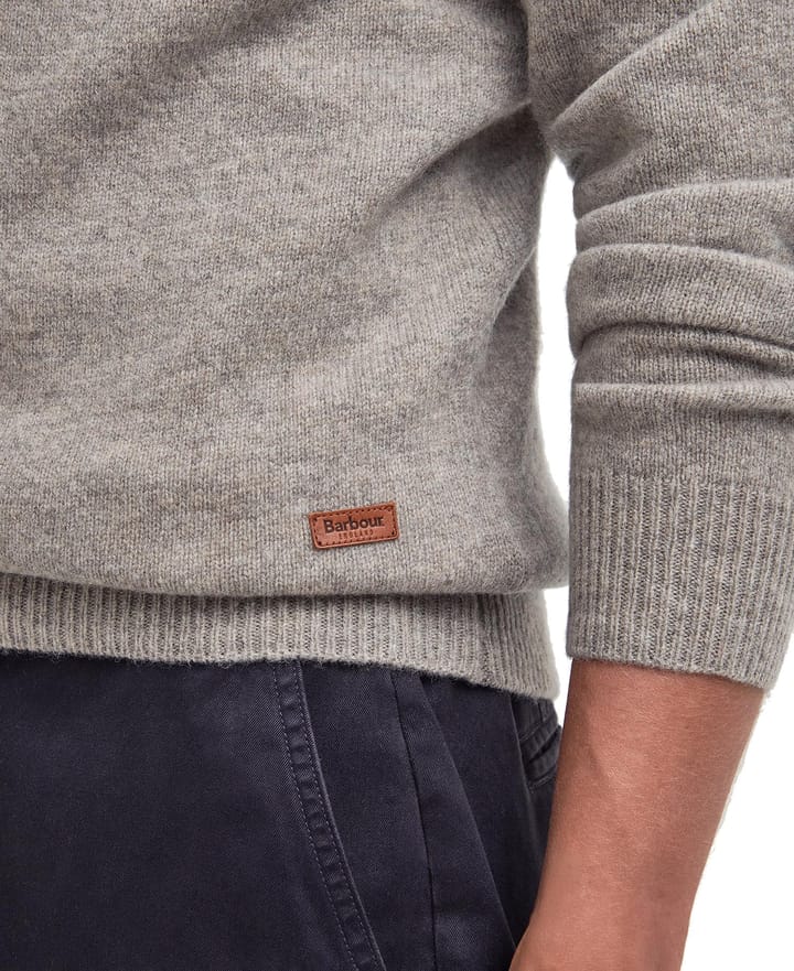 Barbour Men's Essential Crew-Neck Jumper Stone Barbour