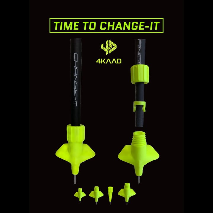 4Kaad Roller Ski Tip, Change-IT System Yellow 4Kaad