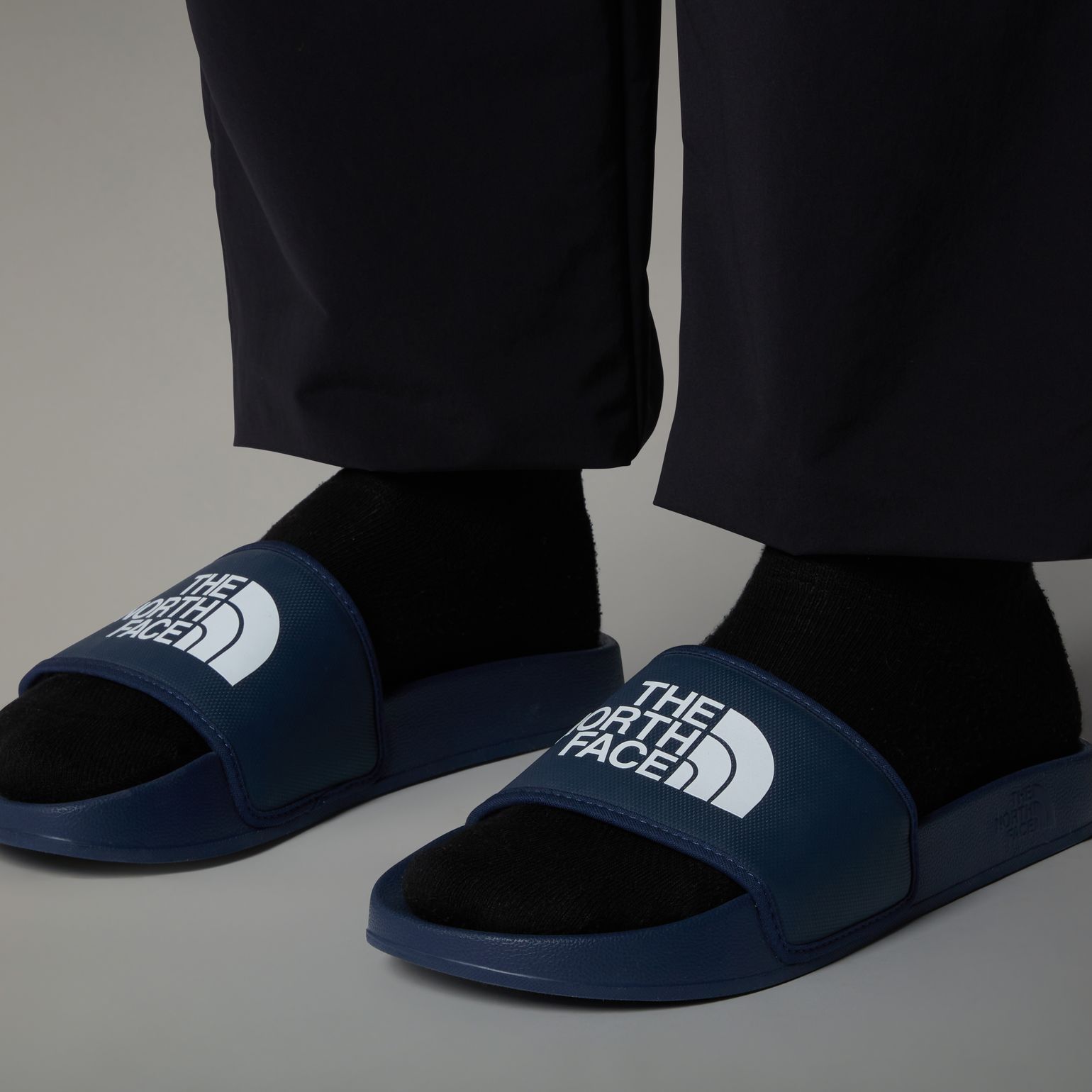 The North Face Men's Basecamp Slides III Summit Navy/TNF White