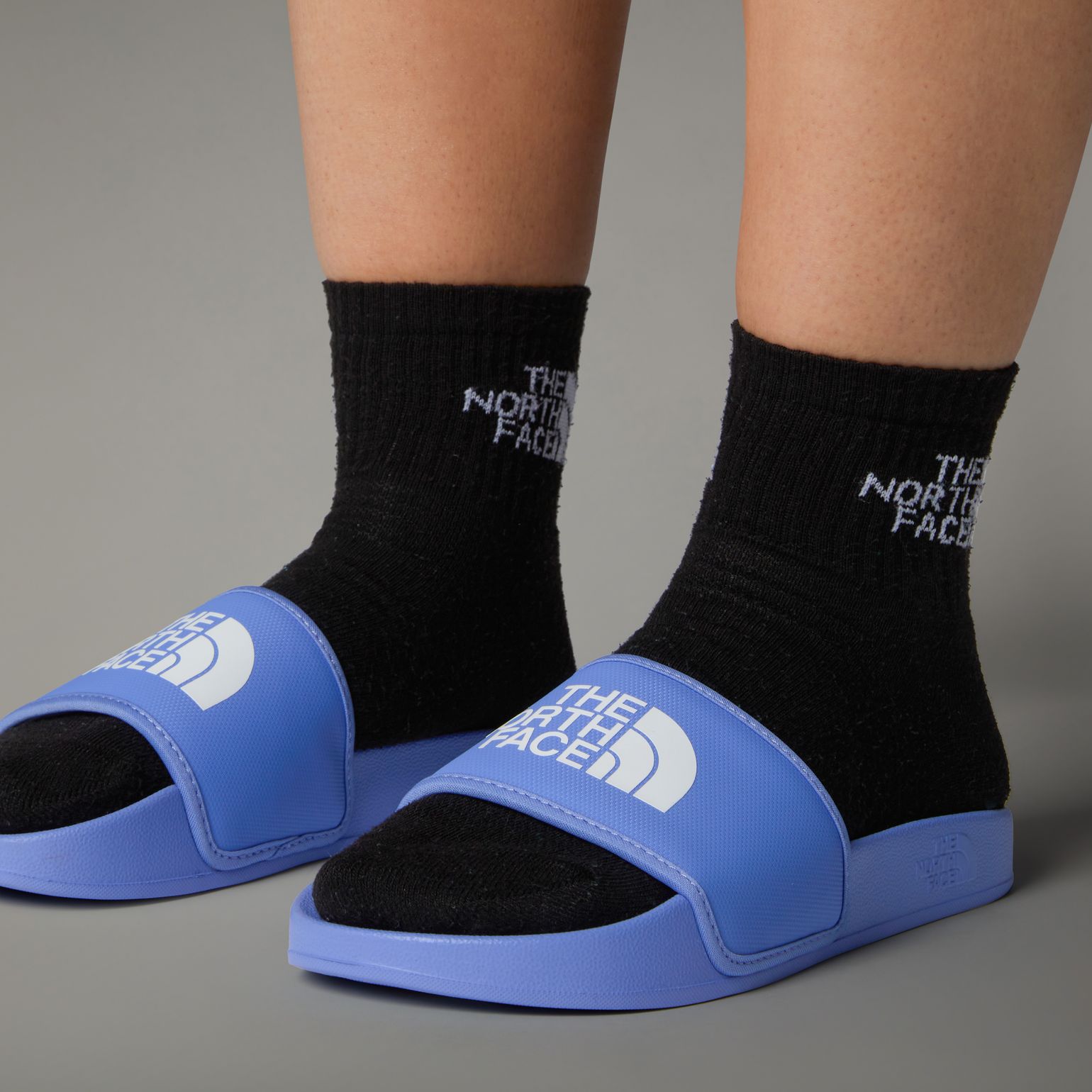 The North Face Women's Basecamp Slides III Virtual Blue/TNF White