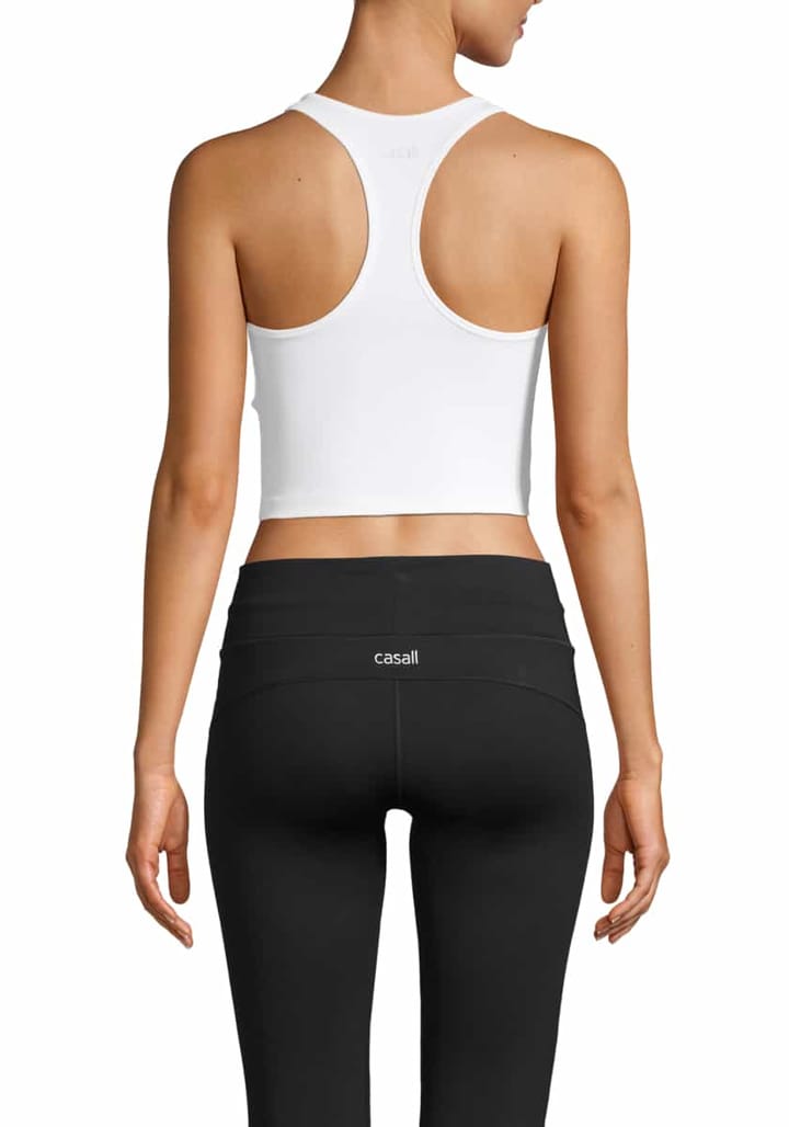 Casall Bold Rib Crop Tank White Casall Casall Bold Rib Crop Tank White Casall