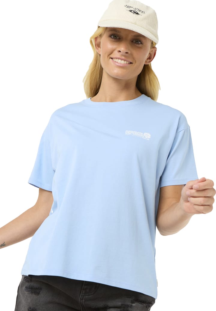 Rip Curl Women's Ocean Tech Relaxed Tee Mid Blue Rip Curl Rip Curl Women's Ocean Tech Relaxed Tee Mid Blue Rip Curl