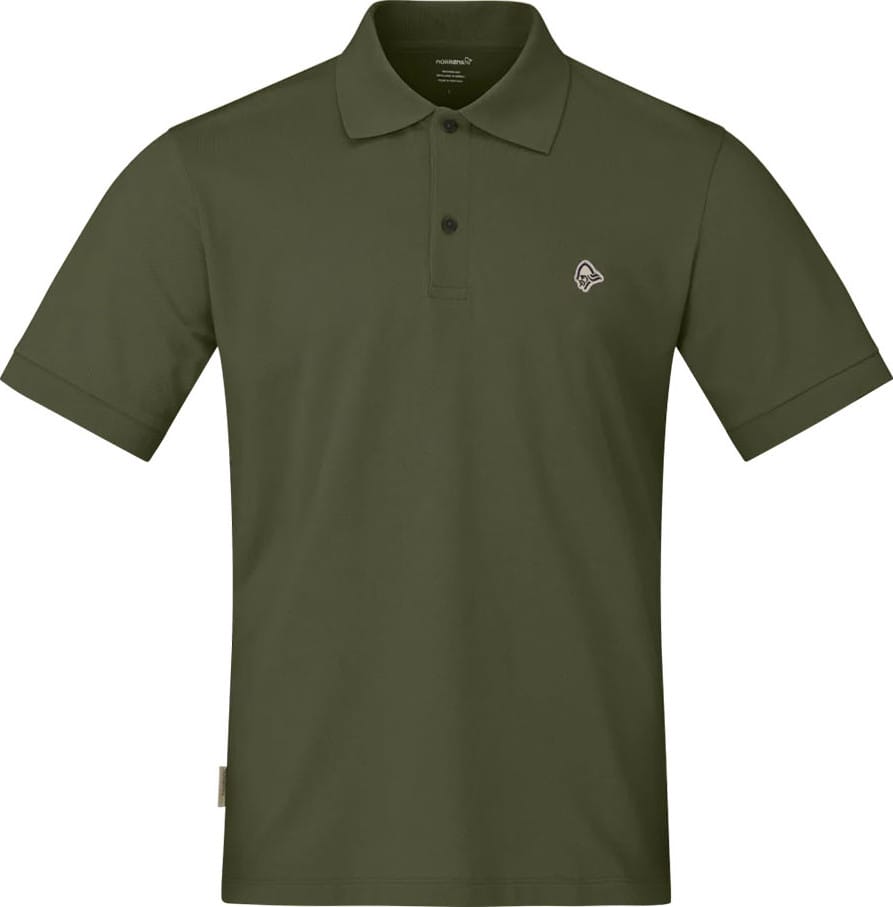 Norrøna Men's femund cotton Polo Shirt Olive Night