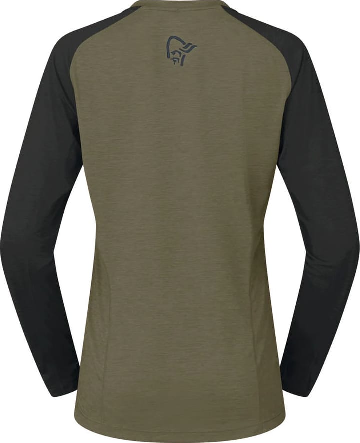 Norrøna Women's Fjørå Equaliser Lightweight Long Sleeve Olive Night Norrøna