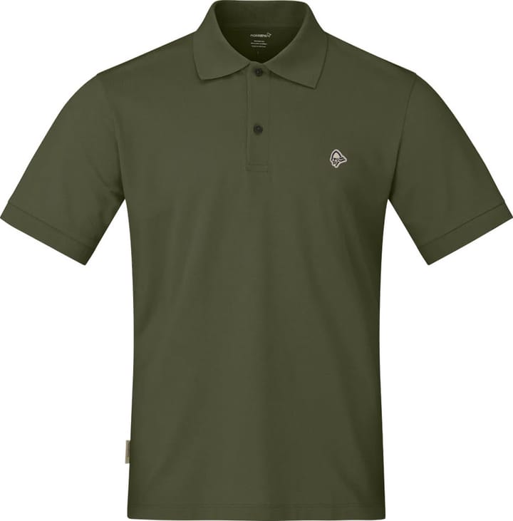 Norrøna Men's femund cotton Polo Shirt Olive Night Norrøna