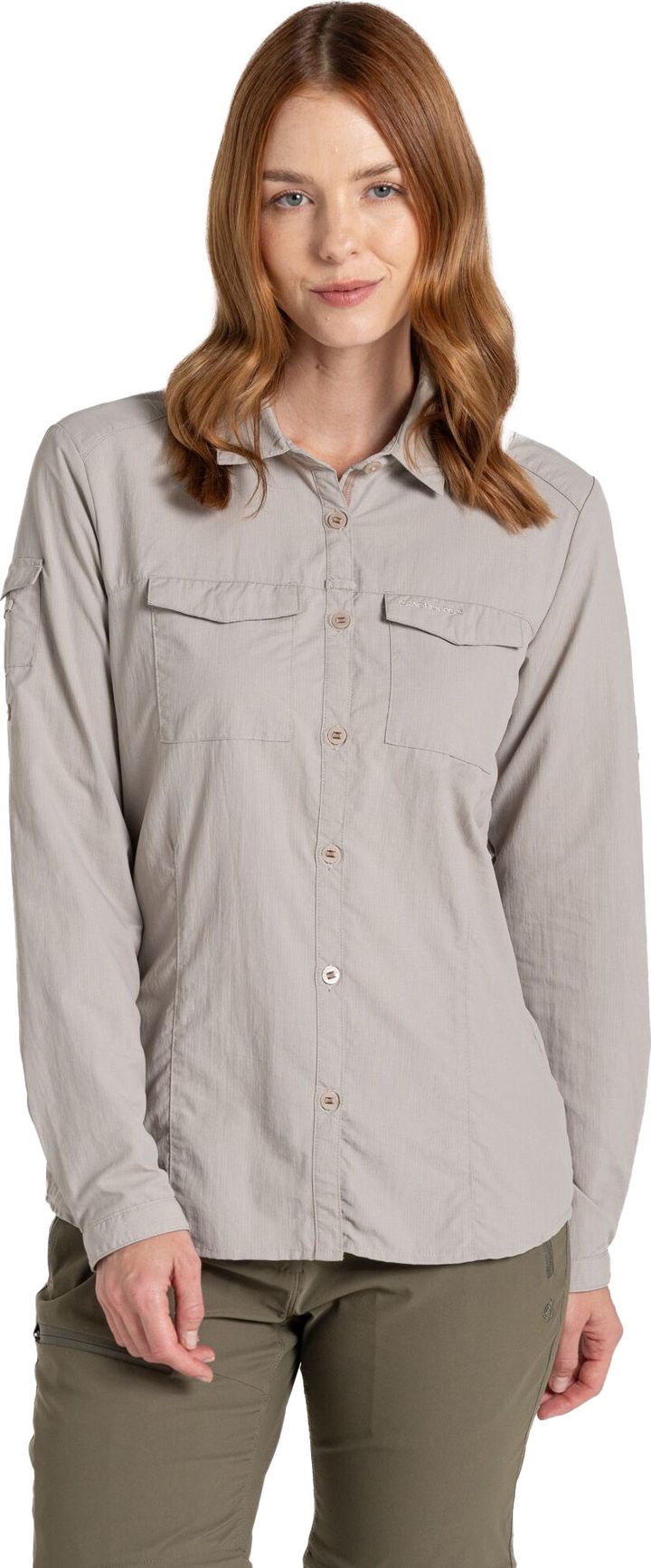 Craghoppers Women's Nosilife Adventure Long Sleeved Shirt III Soft Mushroom Craghoppers