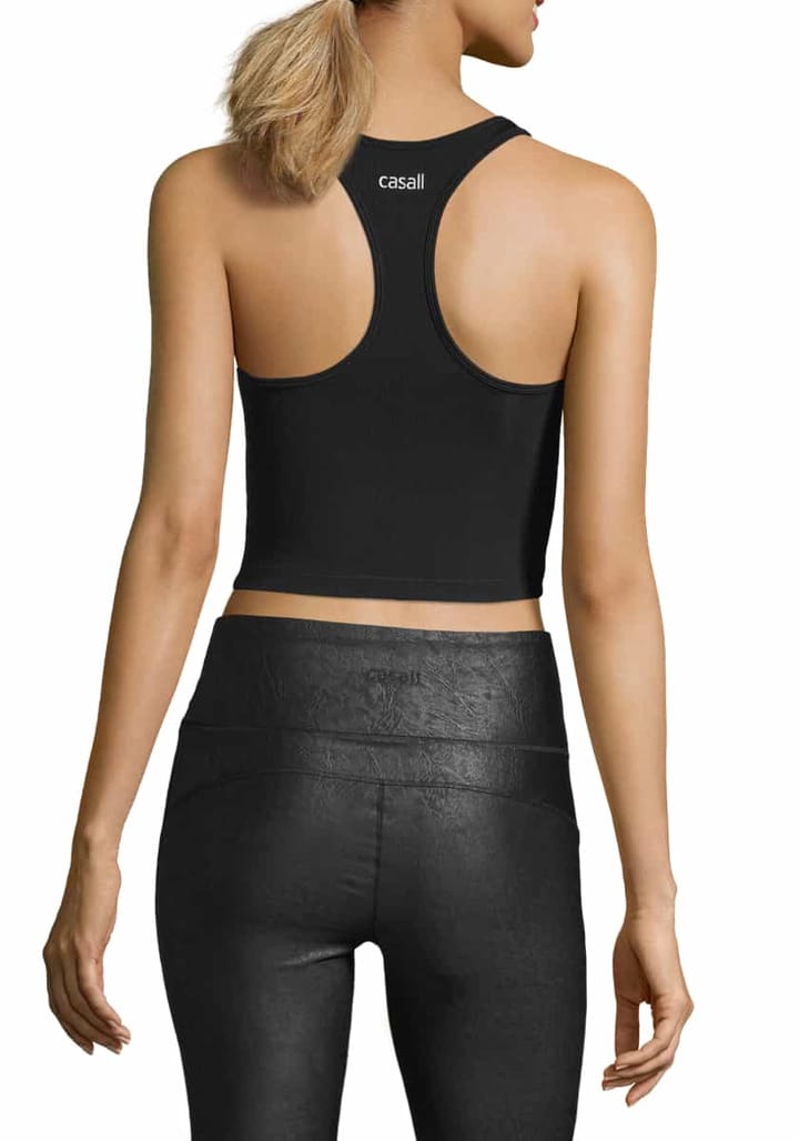 Casall Bold Rib Crop Tank Black Casall Casall Bold Rib Crop Tank Black Casall