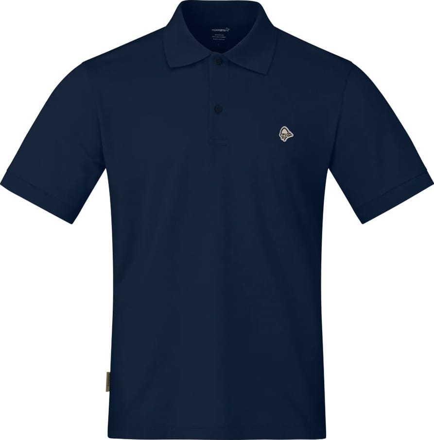 Norrøna Men's femund cotton Polo Shirt Navy Blazer