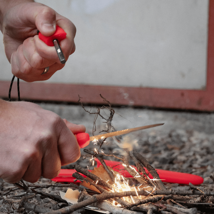 Mora Companion Spark Emergency (S) Hi-Vis Red/Burnt Orange Mora